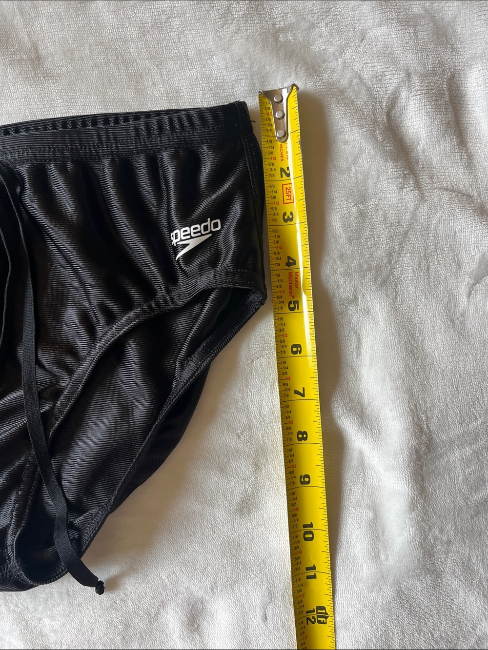 Speedo Men’s Black Swim Briefs with Drawstring - Picture 6 of 6